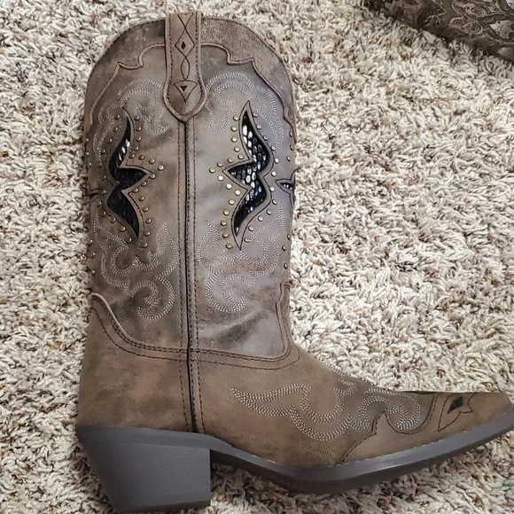 Authentic Laredo Cowgirl Western Country Leather Boots NWT *NO Offers!* - Picture 5 of 16